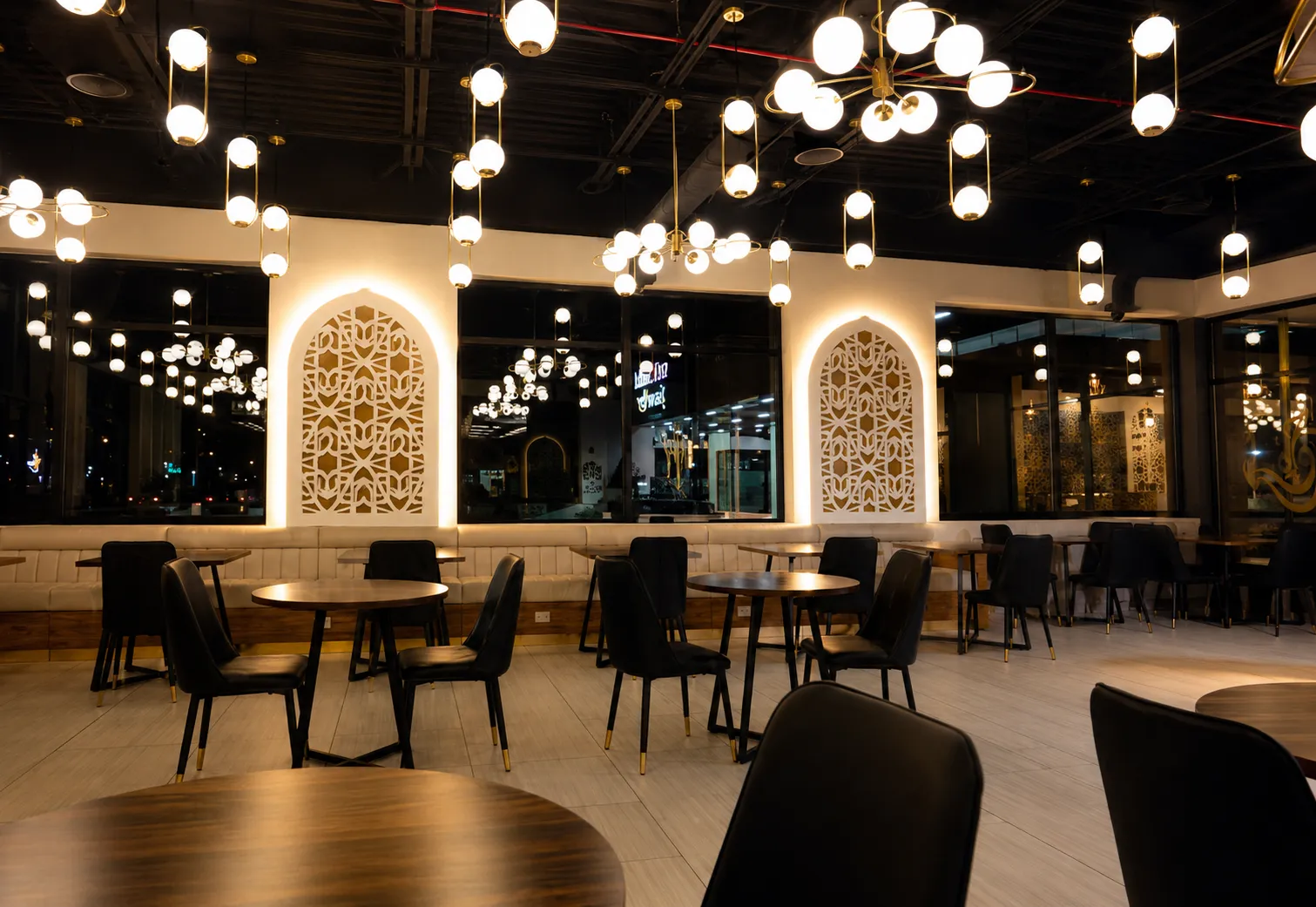 Jazwah cafe interior seating