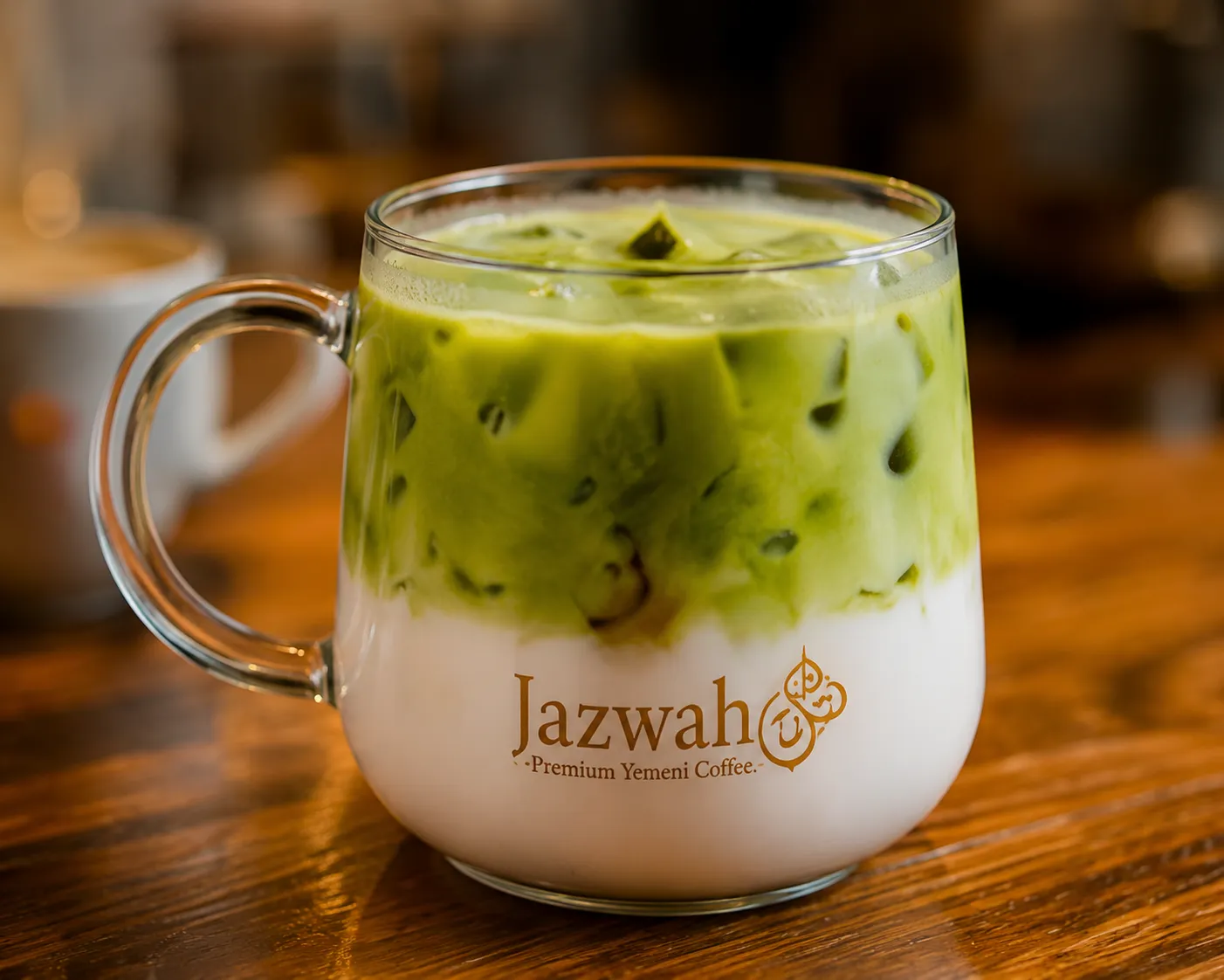 Jazwah matcha drink